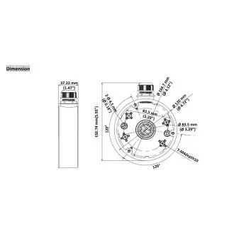 HIKVISION DS-1280ZJ-DM46, Kamerahalterung HIKVISION DS-1280ZJ-DM46, Kamerahalterung