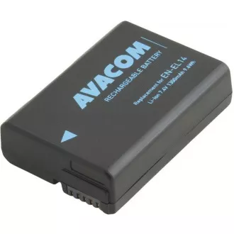 AVACOM Nikon EN-EL14, EN-EL14a, EN-EL14e Li-Ion 7,4V 1300mAh 9,6Wh AVACOM Nikon EN-EL14, EN-EL14a, EN-EL14e Li-Ion 7,4V 1300mAh 9,6Wh