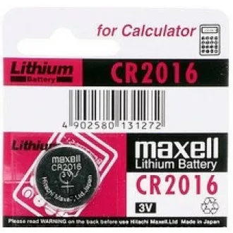 AVACOM Knopfbatterie CR2016 Maxell Lithium 1 Stück Blister