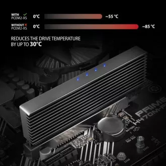 AXAGON PCEM2-XS, PCIe x16 - M.2 NVMe M-key Slot Adapter, Gehäuse mit Kühlkörper für passive Kühlung