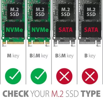 AXAGON PCEM2-XS, PCIe x16 - M.2 NVMe M-key Slot Adapter, Gehäuse mit Kühlkörper für passive Kühlung