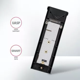 AXAGON EEM2-UB2, USB-C 10Gbps - M.2 NVMe SSD ARROW box, schwarz
