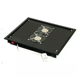 TRITON Lüftungseinheit oben (unten), 2 Ventilatoren-230V/30W, Thermostat, schwarz