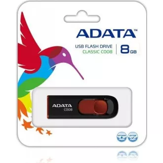 ADATA Flash Disk 8GB C008, USB 2.0 Classic, schwarz ADATA Flash Disk 8GB C008, USB 2.0 Classic, schwarz