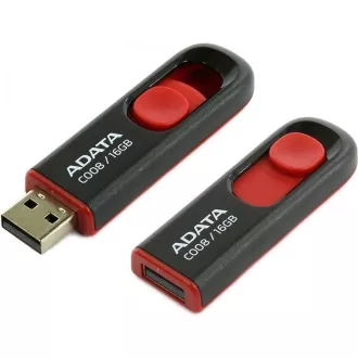 ADATA Flash Disk 8GB C008, USB 2.0 Classic, schwarz ADATA Flash Disk 8GB C008, USB 2.0 Classic, schwarz
