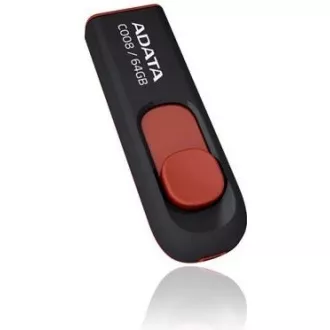 ADATA Flash Disk 64GB C008, USB 2.0 Classic, schwarz