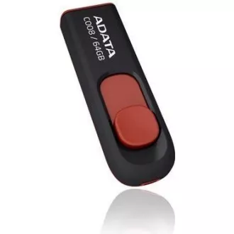 ADATA Flash Disk 64GB C008, USB 2.0 Classic, schwarz