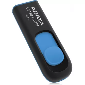 ADATA Flash Disk 32GB UV128, USB 3.1 Dash Drive (R: 40 / B: 25 MB/s) schwarz / blau