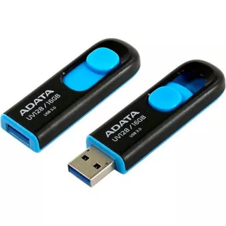 ADATA Flash Disk 32GB UV128, USB 3.1 Dash Drive (R: 40 / B: 25 MB/s) schwarz / blau