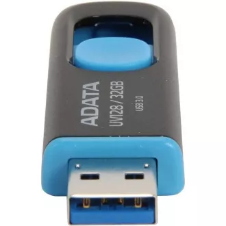 ADATA Flash Disk 32GB UV128, USB 3.1 Dash Drive (R: 40 / B: 25 MB/s) schwarz / blau