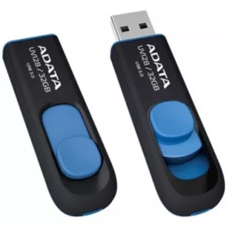 ADATA Flash Disk 32GB UV128, USB 3.1 Dash Drive (R: 40 / B: 25 MB/s) schwarz / blau