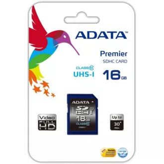 ADATA SDHC-Karte 16 GB Premier UHS-I Klasse 10 ADATA SDHC-Karte 16 GB Premier UHS-I Klasse 10