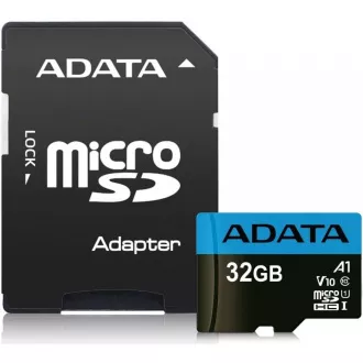 ADATA MicroSDHC-Karte 32 GB UHS-I Klasse 10 + SD-Adapter, Premier ADATA MicroSDHC-Karte 32 GB UHS-I Klasse 10 + SD-Adapter, Premier