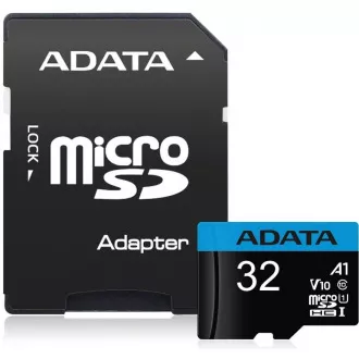 ADATA MicroSDHC-Karte 32 GB UHS-I Klasse 10 + SD-Adapter, Premier ADATA MicroSDHC-Karte 32 GB UHS-I Klasse 10 + SD-Adapter, Premier