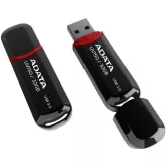 ADATA Flash Disk 32GB UV150, USB 3.1 Dash Drive (R: 90 / B: 20 MB/s) schwarz