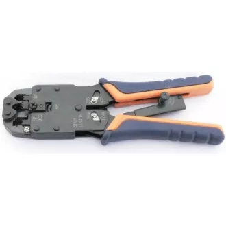 Crimpzange PROFI mit Zwangssperre für RJ10, RJ11, RJ12, RJ45, DEC Steckverbinder Crimpzange PROFI mit Zwangssperre für RJ10, RJ11, RJ12, RJ45, DEC Steckverbinder