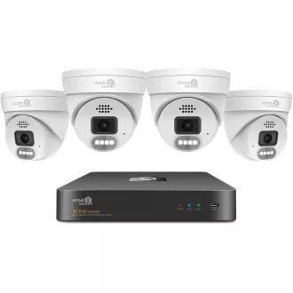 iGET HOMEGUARD HGNVK84804 - PoE Kamera Set 2K NVR 8CH   4x Außenkamera mit Ton