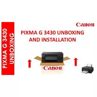 Canon PIXMA G3430 schwarz (nachfüllbare Tintenpatronen) - Farbe, MF (Drucken, Kopieren, Scannen), USB, Wi-Fi - Unverpackt