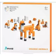 Magnetischer Baukasten PIXIO Orange Animals