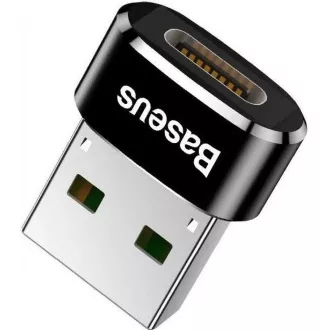 Baseus USB-Stecker auf USB-C-Buchse Adapter 3A, OTG, schwarz Baseus USB-Stecker auf USB-C-Buchse Adapter 3A, OTG, schwarz