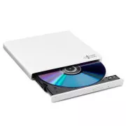 HITACHI LG - externes DVD-W/CD-RW/DVD±R/±RW/RAM-Laufwerk GP57EW40, Slim, Weiß, Box SW