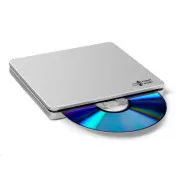 HITACHI LG - Externes DVD-W/CD-RW/DVD±R/±RW/RAM/M-DISC GP70NS50, Blade Ultra Slim, Silber, Box SW