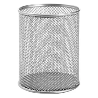 Großer Silberdrahtbecher für Bleistifte Großer Silberdrahtbecher für Bleistifte