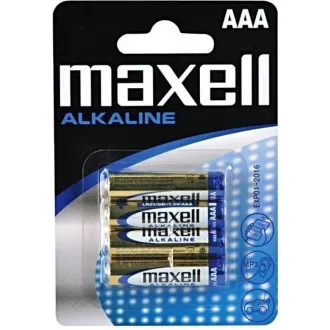 AVACOM Nicht wiederaufladbare AAA Maxell Alkaline Batterien 4 Stück Blister