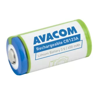 AVACOM wiederaufladbare Fotobatterie Avacom CR123A 3V 450mAh 1.4Wh AVACOM wiederaufladbare Fotobatterie Avacom CR123A 3V 450mAh 1.4Wh