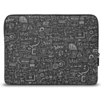 CONNECT IT Doodle-Tasche für Laptop 13,3", schwarz