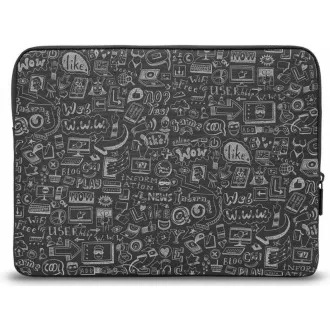 CONNECT IT Doodle-Tasche für Laptop 13,3", schwarz