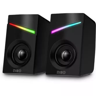 CONNECT IT-Lautsprecher NEO PC, RGB, USB, 3,5mm, schwarz