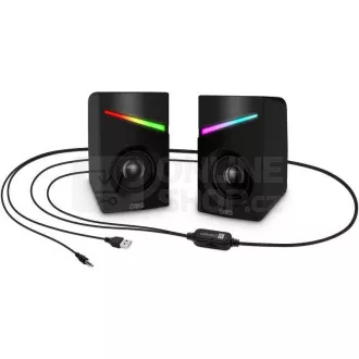 CONNECT IT-Lautsprecher NEO PC, RGB, USB, 3,5mm, schwarz