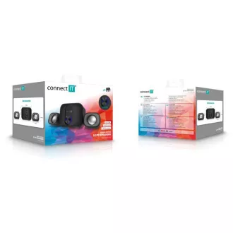 CONNECT IT-Lautsprecher Rumble PRO PC, 2.1, USB, 3,5mm, schwarz