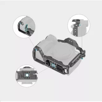 SmallRig 4481 HawkLock Schnellwechselkäfig für Sony A 7R V / A 7 IV / A 7S III / A 1