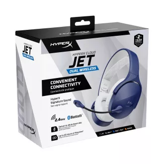 HyperX Cloud Jet Dual Wireless Gaming Headset, blau