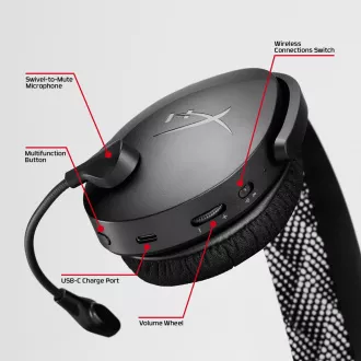 HyperX Cloud Jet Dual Wireless Gaming Headset, blau