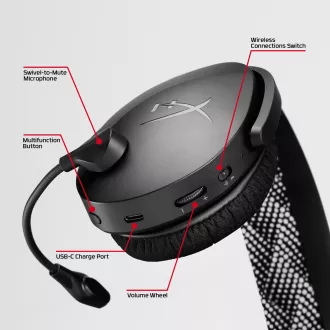 HyperX Cloud Jet Dual Wireless Gaming Headset, blau