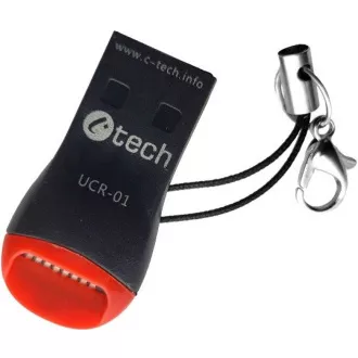 C-TECH Kartenleser UCR-01, USB 2.0 TYPE A, micro SD