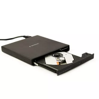 GEMBIRD externer DVD-ROM-Brenner DVD-USB-04, schwarz