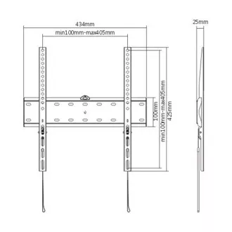 GEMBIRD TV-Halter WM-55F-02, 32"-55" (40kg), feststehend GEMBIRD TV-Halter WM-55F-02, 32"-55" (40kg), feststehend