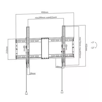 GEMBIRD TV-Halter WM-80T-01, 37"-80" (70kg), neigbar GEMBIRD TV-Halter WM-80T-01, 37"-80" (70kg), neigbar