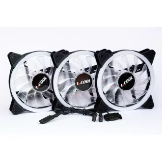 1stCOOL KIT AURA EVO CRYSTAL ARGB 3x Crystal White Lüfter ARGB Nano Controller 1stCOOL KIT AURA EVO CRYSTAL ARGB 3x Crystal White Lüfter ARGB Nano Controller