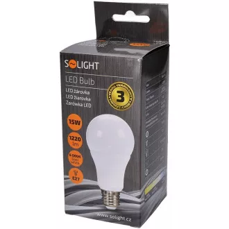Solight LED-Lampe, klassische Form, 15W, E27, 6000K, 220°, 1275lm