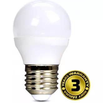 Solight LED-Glühbirne, Miniglobe, 6W, E27, 3000K, 510lm Solight LED-Glühbirne, Miniglobe, 6W, E27, 3000K, 510lm