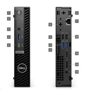 DELL PC OptiPlex Micro 7020 MFF/TPM/i3 14100T/8GB/512GB SSD/65W/WLAN/Kb/Maus/W11 Pro/3Y PS NBD