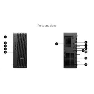 DELL PC Pro Max Micro FCM2250/TPM/U7-265/16GB/1TSSD/Nvidia A1000/280W/WLAN/vPro/Kb/Maus/W11 Pro/3Y PS NBD