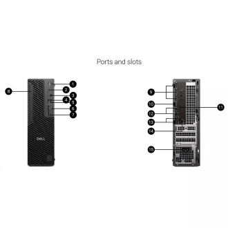 DELL PC Pro Max Slim FCS1250/360W/TPM/U7-265/16GB/512SSD/Integriert/vPro/Kb/Maus/W11 Pro/3Y PS NBD