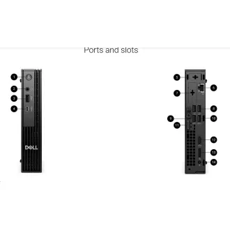 DELL PC Pro Micro QCM1250//TPM/i5-14500T/8GB/512GB SSD/90W Type-C/WLAN/Kb/Maus/W11 Pro/3Y PS NBD