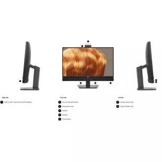 DELL PC AiO Pro 24 All-in-One QC24251/TPM/U5-235T/16GB/512SSD/Non-touch/Integriert/130W/WLAN/Kb&Mse/W11 Pro/3Y PS NBD